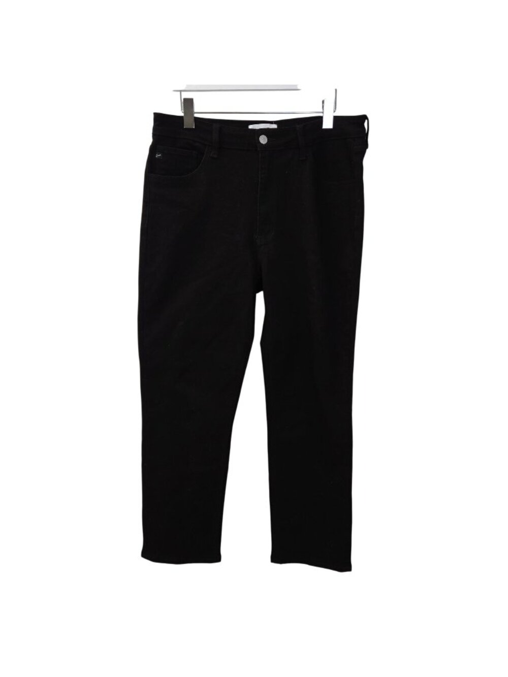 KanCan Estelle Essentials High Rise Slim Straight Jeans in Black Size 15/31
